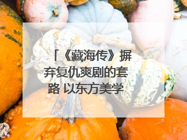 《藏海传》摒弃复仇爽剧的套路 以东方美学书写家国情怀