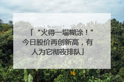 “火得一塌糊涂！”今日股价再创新高，有人为它彻夜排队