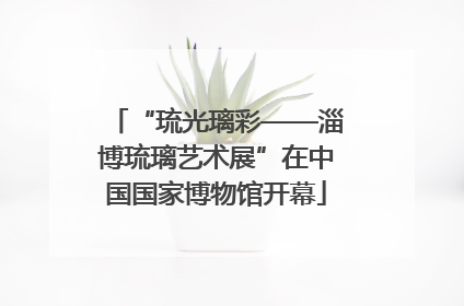 “琉光璃彩——淄博琉璃艺术展”在中国国家博物馆开幕
