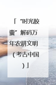 “时光胶囊”解码万年农耕文明（考古中国）