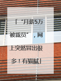 “月薪5万被裁员”，网上突然冒出很多！有猫腻