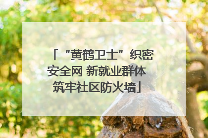 “黄鹤卫士”织密安全网 新就业群体筑牢社区防火墙