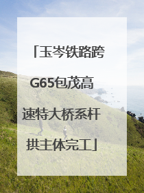 玉岑铁路跨G65包茂高速特大桥系杆拱主体完工