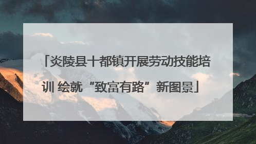 炎陵县十都镇开展劳动技能培训 绘就“致富有路”新图景