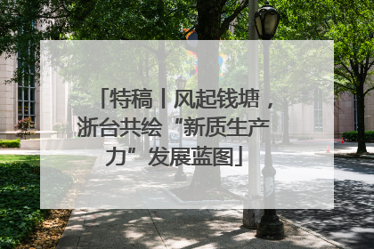 特稿丨风起钱塘，浙台共绘“新质生产力”发展蓝图