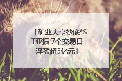 矿业大亨抄底*ST亚振 7个交易日浮盈超5亿元