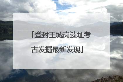 登封王城岗遗址考古发掘最新发现