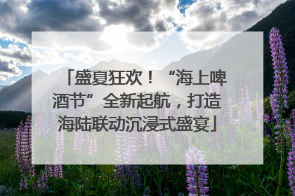 盛夏狂欢！“海上啤酒节”全新起航，打造海陆联动沉浸式盛宴