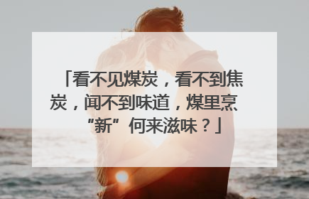 看不见煤炭，看不到焦炭，闻不到味道，煤里烹“新”何来滋味？