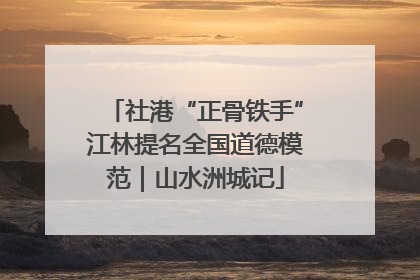 社港“正骨铁手”江林提名全国道德模范｜山水洲城记