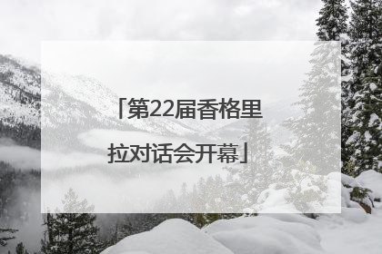 第22届香格里拉对话会开幕