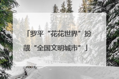 罗平“花花世界”扮靓“全国文明城市”