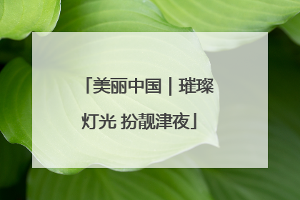 美丽中国｜璀璨灯光 扮靓津夜