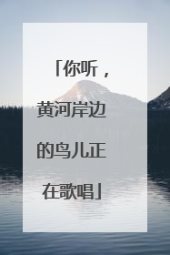你听，黄河岸边的鸟儿正在歌唱