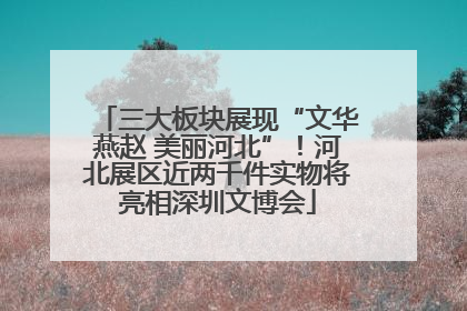三大板块展现“文华燕赵 美丽河北”！河北展区近两千件实物将亮相深圳文博会