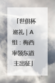 世俱杯巡礼｜A组：梅西率领东道主出征