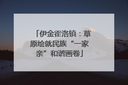 伊金霍洛镇：草原绘就民族“一家亲”和谐画卷