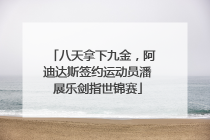 八天拿下九金，阿迪达斯签约运动员潘展乐剑指世锦赛