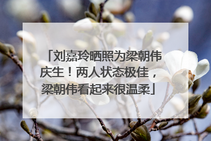 刘嘉玲晒照为梁朝伟庆生！两人状态极佳，梁朝伟看起来很温柔