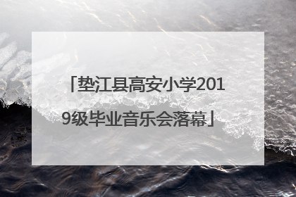 垫江县高安小学2019级毕业音乐会落幕