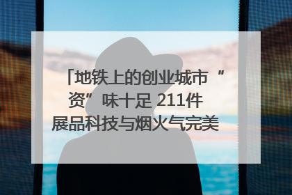 地铁上的创业城市“资”味十足 211件展品科技与烟火气完美融合｜西博视界