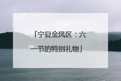 宁夏金凤区：六一节的特别礼物