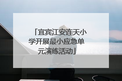 宜宾江安连天小学开展最小应急单元演练活动