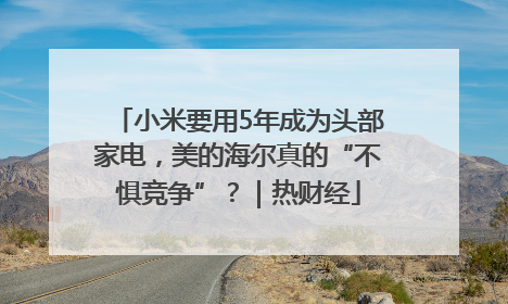 小米要用5年成为头部家电，美的海尔真的“不惧竞争”？｜热财经