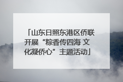 山东日照东港区侨联开展“粽香传四海 文化凝侨心”主题活动