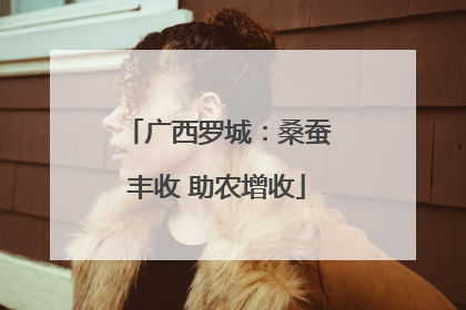 广西罗城：桑蚕丰收 助农增收