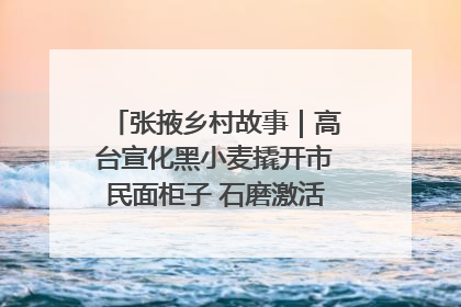 张掖乡村故事｜高台宣化黑小麦撬开市民面柜子 石磨激活村集体钱匣子