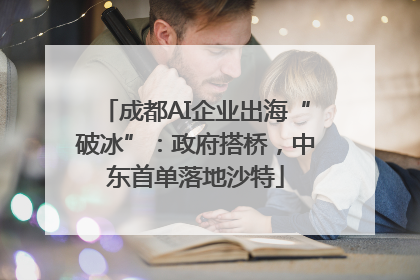 成都AI企业出海“破冰”：政府搭桥，中东首单落地沙特