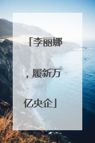 李丽娜，履新万亿央企