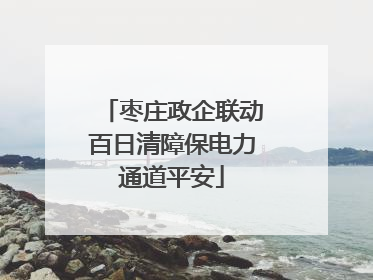 枣庄政企联动百日清障保电力通道平安