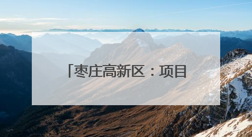 枣庄高新区：项目“落地成金” 产业“聚链成群”