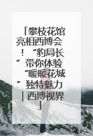 攀枝花馆亮相西博会！“豹局长”带你体验“暖暖花城”独特魅力｜西博视界