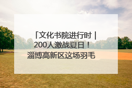 文化书院进行时｜200人激战夏日！淄博高新区这场羽毛球比赛太酷