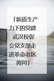 新质生产力下的党建 武汉校促会党支部走进革命老区黄冈
