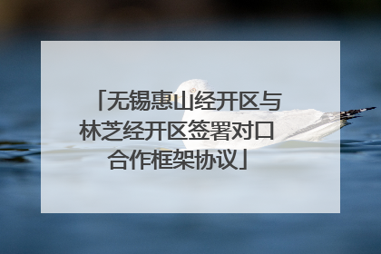 无锡惠山经开区与林芝经开区签署对口合作框架协议