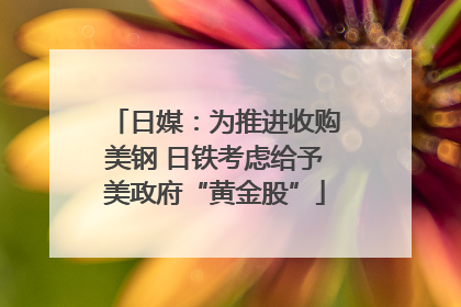 日媒：为推进收购美钢 日铁考虑给予美政府“黄金股”