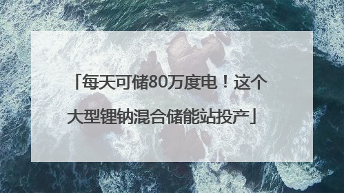 每天可储80万度电！这个大型锂钠混合储能站投产
