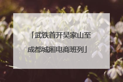 武铁首开吴家山至成都城厢电商班列