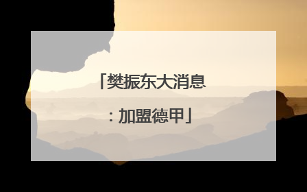 樊振东大消息：加盟德甲