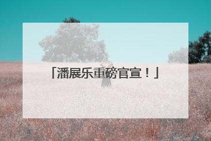潘展乐重磅官宣！