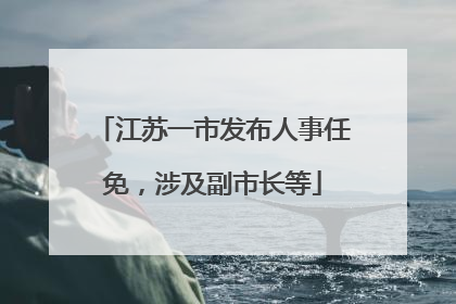 江苏一市发布人事任免，涉及副市长等
