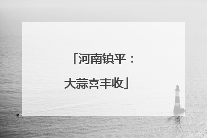 河南镇平：大蒜喜丰收