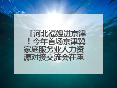 河北福嫂进京津！今年首场京津冀家庭服务业人力资源对接交流会在承德举办
