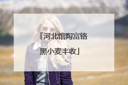河北馆陶富铬黑小麦丰收
