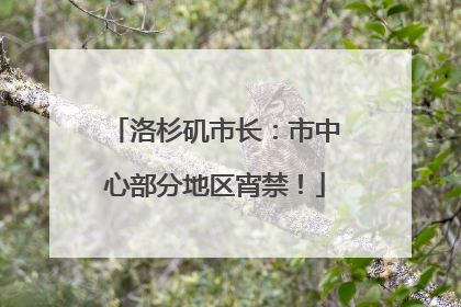 洛杉矶市长：市中心部分地区宵禁！