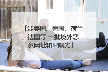 涉美国、德国、荷兰、法国等 一批境外恶意网址和IP曝光